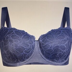 NWT Joyspun Bra women’s plus size underwire Balconette Lace lightly padded 46F